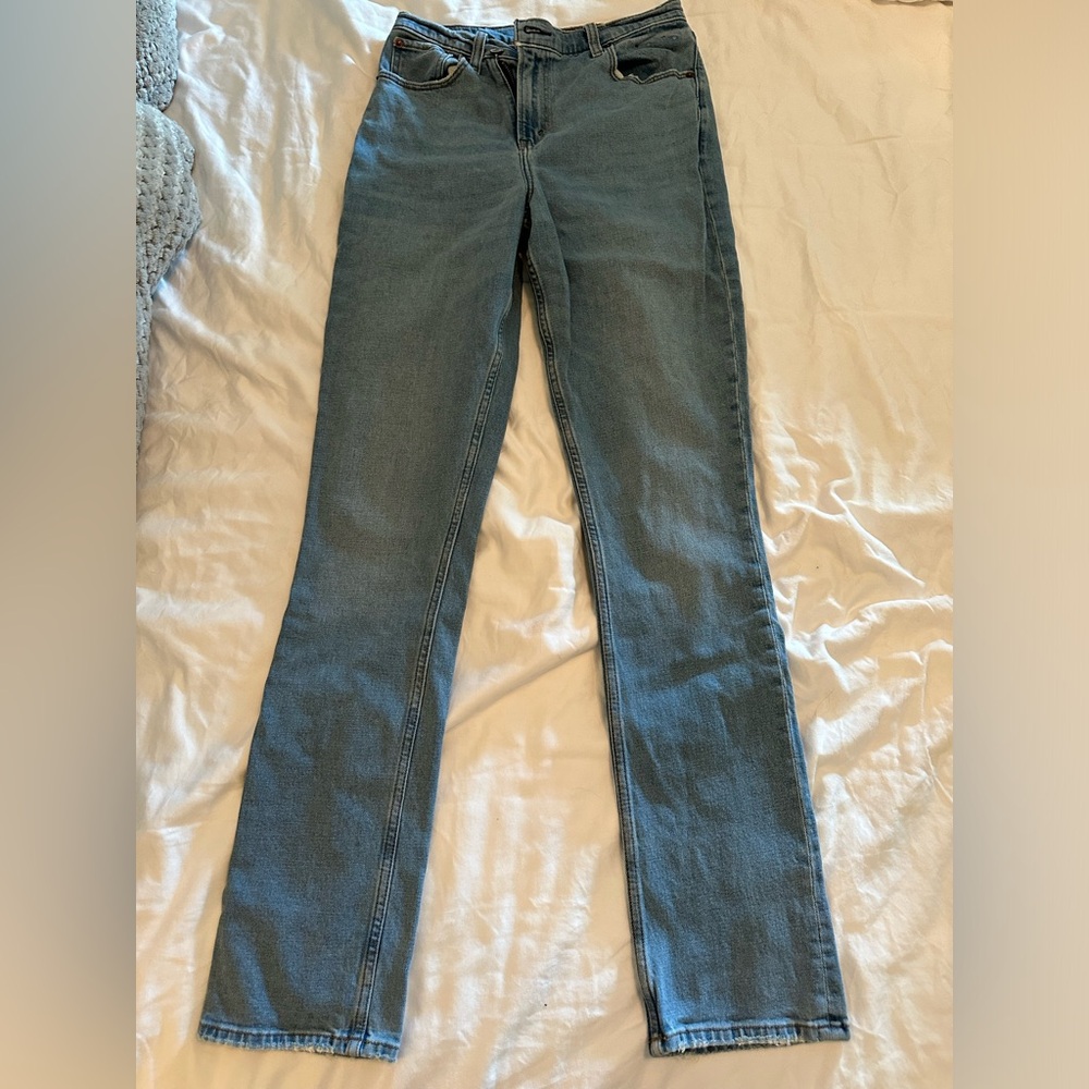 Abercrombie slim straight jeans, Curve Love, 28/6 Long